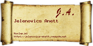 Jelenovics Anett névjegykártya
